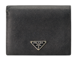 Prada Bifold Wallet, Leather, Black, MII, B, 1*